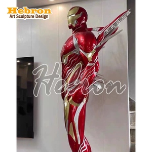 Figurine Marvel grandeur nature, personnage de <span class=keywords><strong>super</strong></span>-héros, sculpture <span class=keywords><strong>Iron</strong></span> <span class=keywords><strong>Man</strong></span> MK50 avec ailes, décoration, statue en résine - Product Image 1