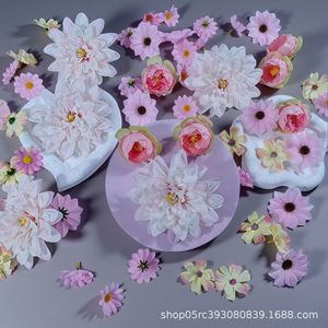 Ensemble de fleurs artificielles, 50 pièces, roses roses à tige unique, décorations de mariage Hanfu DIY, accessoire de bureau réaliste haut de gamme - Product Image 5