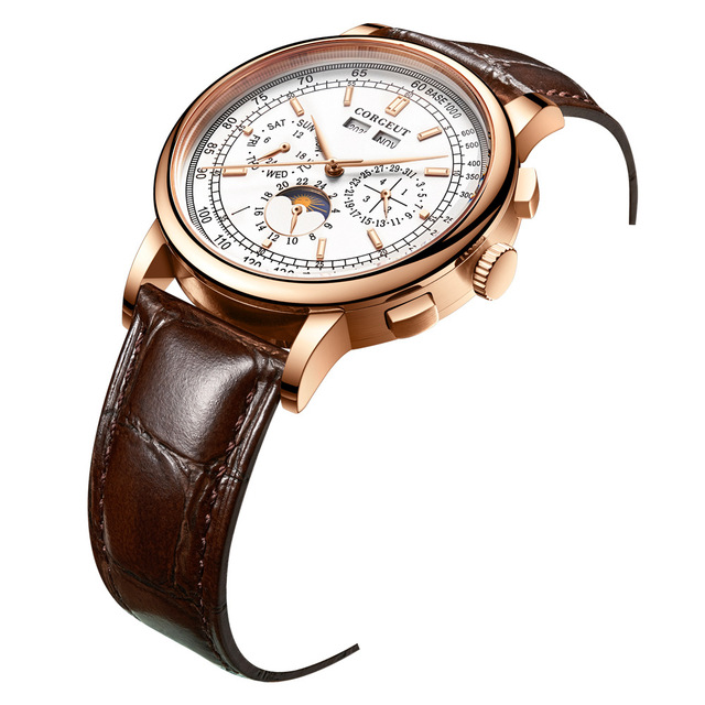 Wholesale Moonphase Mens Watches Seagull Watch Automatic Movement Reloj Hombre Watches Automatic Men Luxury