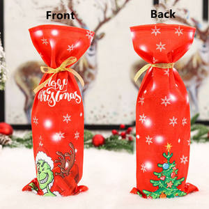 Venta caliente tapa de botella de vino decoraciones navideñas colección <span class=keywords><strong>Grinch</strong></span> para el hogar para fiesta de Navidad decoración de Año Nuevo - Product Image 3