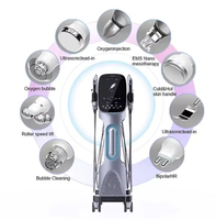 Prix d'usine, machine faciale hydro 9 en 1 anti-âge, nettoyage en profondeur de la peau, hydratation, lifting du visage, raffermissement, resserrement