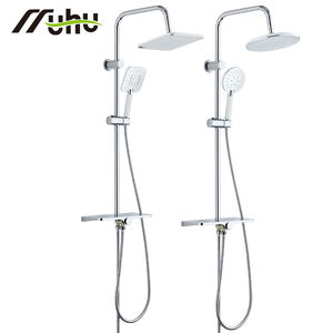 Fournisseur B2B en gros : Colonne de douche thermique classique 3/5 fonctions, ensemble de douche réglable en acier inoxydable avec jet de pluie - Product Image 1