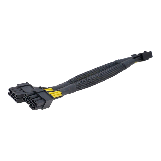 SCONDAR GPU 1 to 2 Sleeved Power Supply Cable 8 Pin Female 8(6+2) Pin Male Splitter Cord VGA PCIe 8P PCI Express
