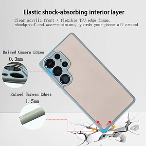 Funda Protectora para Teléfono Samsung Serie S26 <span class=keywords><strong>Ultra</strong></span> S25 A57 A37 A17 A07, Resistente a Arañazos, Acrílico Transparente + TPU, Superventas - Product Image 2