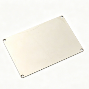 Base de plaque signalétique pour montage sur panneau de clavier métallique, gravure laser personnalisée, rectangulaire, en acier inoxydable, finition miroir électroplaqué - Product Image 3