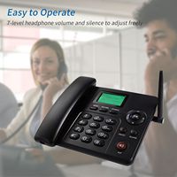 Téléphone fixe GSM double SIM F602, simple, analogique, pour bureau/maison, sans fil, de table/bureau