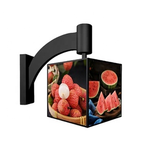 Panneau publicitaire personnalisé à 4 faces, menu rotatif, boîte lumineuse, cadre d'affichage, acrylique pour les magasins de fruits, les restaurants, les bars - Product Image 1
