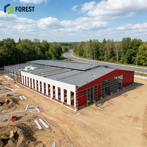 Estructura de Acero Anticorrosiva Llave en Mano para Almacenes Industriales y Talleres con Color Personalizado para Edificios de Oficinas y Garajes - Product Image 1