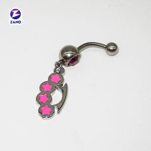 Bijoux en acier inoxydable Bijoux en acier en laiton avec anneau de ventre pour piercing corporel Présentoir à bijoux - Product Image 2