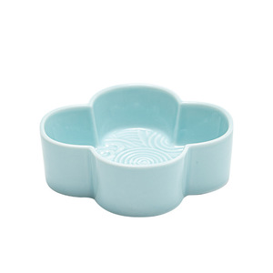Ceramic <b>Snack</b> <b>Tray</b> With Four Compartments For Fruits And Desserts Porcelain Serving Platter For Living Room Tea Time - Product Image 5