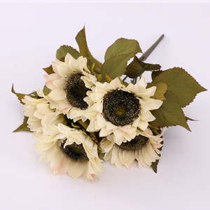 Ramo de Girasoles Artificiales de 38 cm de Altura, Flor de Seda de Simulación Natural, Decoración para el Hogar, Accesorios para Bodas - Product Image 2