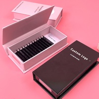 Cils Individuels Vegan/7-15mm Noir Mat Coréen PBT Fibre Extension de Cils Cachemire Lash Tray Private Label Extension de Cils
