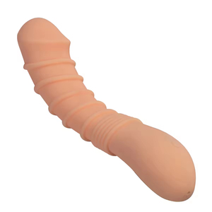 Wild Ribbed Vibe Sex Toy 10 <b>Vibration</b> Functions One-Key Burst IPX5 Waterproof USB Rechargeable Flesh/Black - Product Image 3