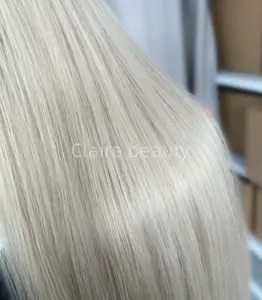 Fast Shipping Platinum Color Virgin Human Hair Soft And Smooth 13x4 13x6 Full Lace Wigs Cuticle Aligned Lace Front Wigs
