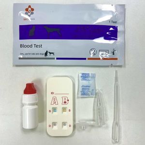 Kits de Teste de Grupo Sanguíneo para Animais de Estimação para Cães e Gatos, Verificação Rápida Veterinária - Product Image 2