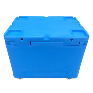 Conteneurs isothermes portables et réutilisables de <span class=keywords><strong>haute</strong></span> qualité, rotomoulés, modernes, 330L, avec roulettes de transport, personnalisables, pour la conservation des aliments et de la glace sèche - Product Image 6