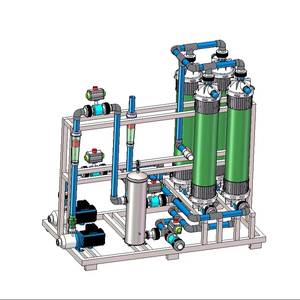 Système de filtration UF industriel et domestique personnalisable pour le traitement et la réutilisation des eaux usées, <span class=keywords><strong>filtre</strong></span> à fibres creuses UF sur skid - Product Image 1