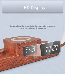 Smart <b>Wireless</b> Charging Desk <b>Lamp</b> Cordless Phone Watch Charging Bedside Table Light - Product Image 2