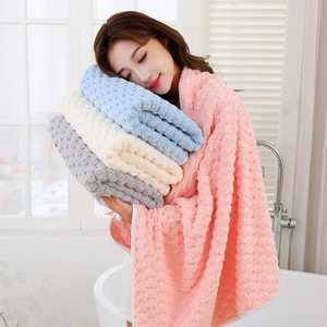 Meilleure Vente Ensemble <span class=keywords><strong>de</strong></span> Serviettes <span class=keywords><strong>de</strong></span> <span class=keywords><strong>Bain</strong></span> en Microfibre en Gros, <span class=keywords><strong>Serviette</strong></span> Personnalisée en Polaire Corail Épaisse - Product Image 1