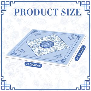 Couverture de Table Mahjong antidérapante de qualité supérieure anti-bruit tapis de table multifonction automatique jeux fêtes décor de fête Stock fabriqué - Product Image 2