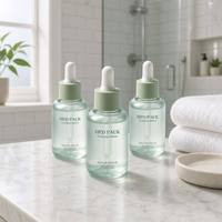 Flacon compte-gouttes PET 15ml 30ml 50ml vide rechargeable avec logo personnalisé pour sérum, lotion, pipette, huile essentielle, médicament, cosmétique