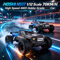 Voiture télécommandée HOSHI N517 RC Stunt Car, vitesse maximale 70 km/h, moteur brushless haute performance, échelle 1/12, 4 roues motrices, véhicule tout-terrain Monster Truck de qualité hobby, prêt à rouler (RTR).