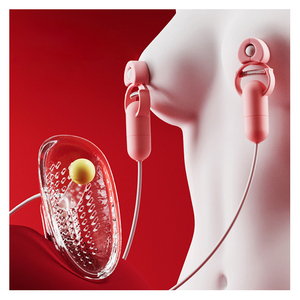 Vrouwelijke Dubbele Tepelklem Voor Borstmassage Vibrerende Clitoris Stimulator Orgasme In Combinatie Met Flirtende Masturbators Seksspeeltjes - Product Image 1