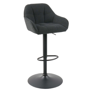 Tabouret <span class=keywords><strong>de</strong></span> <span class=keywords><strong>bar</strong></span> pivotant moderne <span class=keywords><strong>en</strong></span> <span class=keywords><strong>tissu</strong></span> <span class=keywords><strong>avec</strong></span> dossier et accoudoirs, réglable <span class=keywords><strong>en</strong></span> hauteur <span class=keywords><strong>avec</strong></span> vérin à gaz, pour îlot <span class=keywords><strong>de</strong></span> cuisine, café, comptoir - Product Image 3