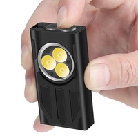 BORUiT V7 1100 Lumens Mini Lampe Torche LED Rechargeable Petite Compacte Plate de Poche EDC pour Camping en Plein Air et Urgences