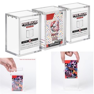 Boîte de protection transparente ultra-épaisse en acrylique pour cartes Pokémon 151, version américaine, lot spécial booster - Product Image 2