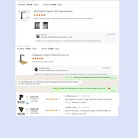 Auto Focus Foldable A3A4 USB Interface 4K LED Light Document Camera 10x Zoom School Training Meetings Visual Presenter