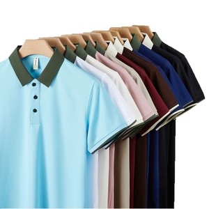 Ice Silk Women's Polo Shirt Summer Breathable Short Sleeve Workwear With Logo Printing Corporate Culture Uniform - Product Image 5