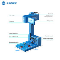 Machine laser bleue ultra-pliable SUNSHINE SS-890B 10W avec purification de la fumée pour le retrait des coques arrière d'iPhone et la gravure DIY