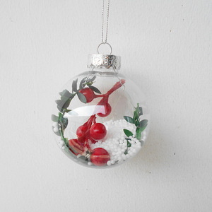Boule de Noël transparente de 8 cm, décoration de Noël, ornements en plastique pour arbre, pendentifs, décorations pour arbre de Noël - Product Image 5