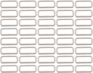 Metal Rectangle Ring Buckles Square Strap Webbing Belt Rings For Bag <b>Purse</b> Non Welded X Inch - Product Image 1