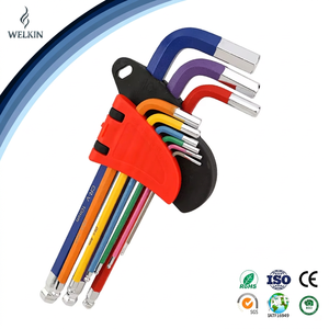 Colorful Ball End Hex Key Set Industrial Grade Chrome Vanadium Steel Long Arm Metric Professional Allen Wrench <b>Kit</b> - Product Image 1