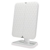 MG9 Vente en gros Miroir de bureau grossissant à double face pliable avec capteur tactile, rechargeable par USB, haute définition, rotation à 180 degrés