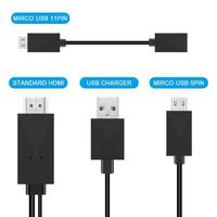 Cable USB C a HDMI, Adaptador de Teléfono a TV, 2 m, Pantalla 4K, Carga para MacBook-Pro/Pad Pro/Chromebook/Laptop/Teléfonos Samsung a TV