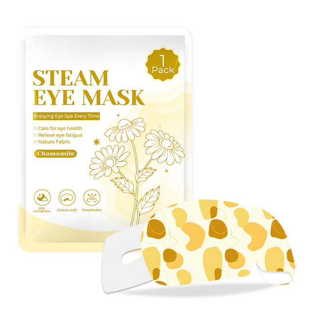 China Good Manufacture Produce Cotton Self Heating Disposable Sleep Steam Warm Eye Mask