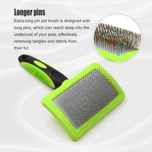 पेशेवर Groomer का उपयोग कर अतिरिक्त लंबे पालतू लंबी मोटी बाल संवारने कुत्ते और बिल्ली बरसाती कोट ब्रश - Product Image 4