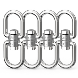 Ganci Girevoli a Doppia Estremità in Acciaio Inox 304 per Rotazione Pesante con Occhiello per <span class=keywords><strong>Altalena</strong></span> - Product Image 4