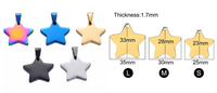 Großhandel Blank Metal Star Shaped Gold Metall Pet Id Tag mit Ring Edelstahl Hunde marke