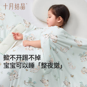 Manta Antipatadas para Bebé October Crystal, 100% Seda, Refrescante, Primavera/Verano, 120x100cm, Diseño de Dibujos Animados - Product Image 3