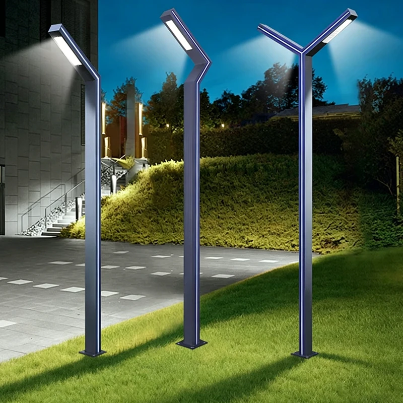 New Outdoor Simple Landscape Lighting IP65 Villa Community High Pole Street Light 2M LED Courtyard Light
