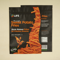 Sachets d'emballage alimentaire en plastique BOPP/VMPET/PE souples pour frites de patate douce et chips de pommes de terre, 1LB 2LB, thermoscellables, impression par gravure, résistants à l'humidité