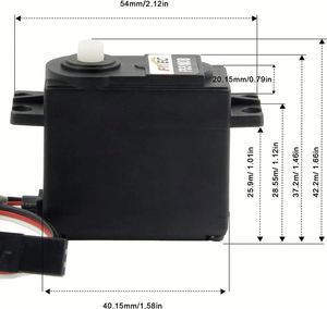 มอเตอร์เซอร์โว Feetech FS5103B 180 องศา 6V 3KG PWM ขนาดมาตรฐาน แกนพลาสติก พร้อมเกียร์ สำหรับแขนหุ่นยนต์ รถยนต์ หุ่นยนต์เพื่อการศึกษา - Product Image 5