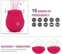 Jouet sexuel rose rechargeable par USB pour femmes, lavable, étanche, avec 10 vitesses, jouets sexuels rose à succion