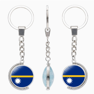 <span class=keywords><strong>Llavero</strong></span> Personalizado al por Mayor de las Islas <span class=keywords><strong>Marshall</strong></span> con Impresión a Doble Cara con Patrones del Emblema Nacional de Varios Países de Oceanía - Product Image 2