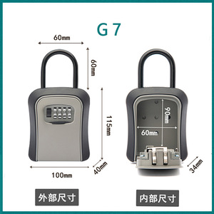 Customized Aluminum Alloy <b>Combination</b> Key <b>Box</b> G2G7G3 Mechanical <b>Lock</b> For Store Keys Interior Design Anti-Theft Storage Solution - Product Image 3