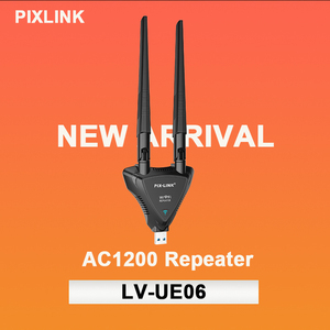 Pix-link 1200Mbps <span class=keywords><strong>USB</strong></span> powered <span class=keywords><strong>Wifi</strong></span> <span class=keywords><strong>Repeater</strong></span> New Dual Antenna Khuếch đại tín hiệu Wi-Fi phạm vi Extender với hiệu suất cao - Product Image 4
